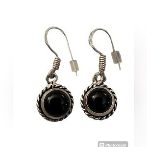 Petite Onyx Dangle Earrings